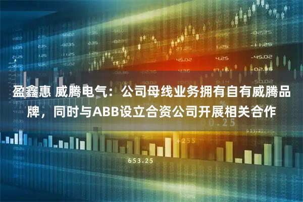 盈鑫惠 威腾电气：公司母线业务拥有自有威腾品牌，同时与ABB设立合资公司开展相关合作